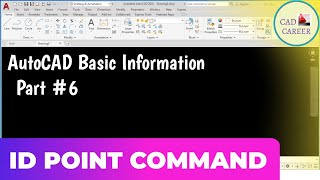 ID command in autocad  Find coordinate of any position in Autocad [upl. by Lama579]
