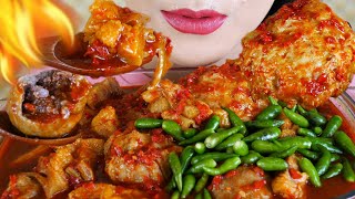 ASMR BAKSO JUMBO TETELAN PEDAS  EATING SOUNDS [upl. by Neggem621]