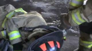 Firefighter rescue drag The Bowring Tool [upl. by Airotkciv779]