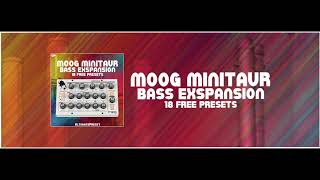 UP  Moog Minitaur Bass Expansion 18 free Presets [upl. by Chemar400]