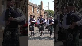 Edinburgh Academy Pipes amp Drums playing Scotland the Brave during 2023 linlithgow Marches shorts [upl. by Narahs]