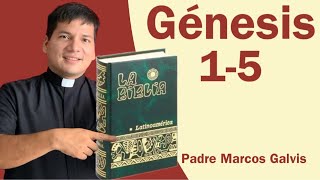 LECTURA DE BIBLIA Genesis Cap 1 5 📖 con el padre Marcos Galvis [upl. by Charity46]