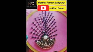 Diploma in Fashion Design with Certificate Hand Embroidery Stitching Learn Online in Class  227 [upl. by Leilamag]