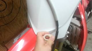 Honda CRF250r Front Fender and Number Plate Conversion [upl. by Nomra]