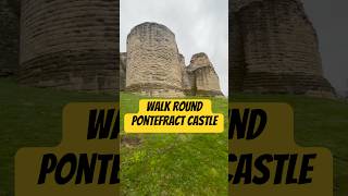 Walk round Pontefract Castle shortvideo medieval [upl. by Oberon]