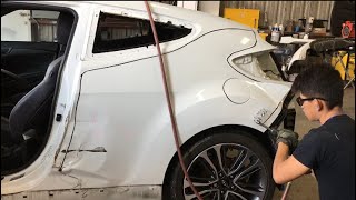 Hyundai Veloster Turbo Quarter Panel Removal [upl. by Yren]