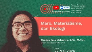 Marx Materialisme dan Ekologi  Rangga Kala Mahaswa [upl. by Kosaka]