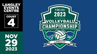 BCSS Boys AA Volleyball Championship 🏐 DAY 1  COURT 4 Nov 29 2023 [upl. by Enelec]