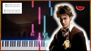 EASY Hedwigs Theme  John Williams Piano Tutorial [upl. by Aliuqet]