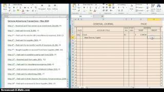 Recording Transactions into General Journal [upl. by Ydal]