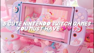 5 Nintendo switch games you must have cosyampcute 🩷🧸 for all budgets🤗 cosyaesthetic nitendoswitch [upl. by Ahsineb]