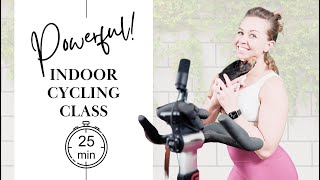 POWERFUL  25 Minute INDOOR CYCLING CLASS  DYNAMIC SPIN CLASS [upl. by Kersten205]