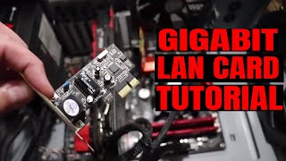 How To Install a Gigabit PCIE LAN Card Increasing My Internet DOWNLOAD Speed [upl. by Markman758]