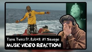 TOPIA TWINS  Music Video Reaction  Travis Scott Ft Rob49 21 Savage [upl. by Zildjian]