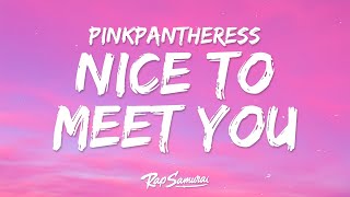 PinkPantheress  Nice to meet you Lyrics ft Central Cee [upl. by Kreiner]