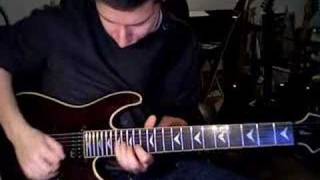 schecter omen extreme 7 stephane crazy metal song [upl. by Pokorny]