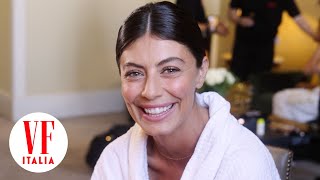 Alessandra Mastronardi si prepara per il red carpet alla Mostra del Cinema di Venezia [upl. by Ycat105]