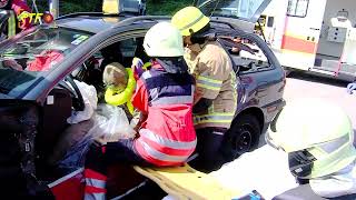 Feuerwehr und DRK üben gemeinsam den Ernstfall [upl. by Ailyn]