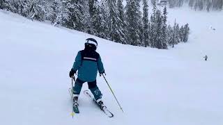 The steepest slope in Sälen ”Väggen” without stopping [upl. by Ennahgiel907]