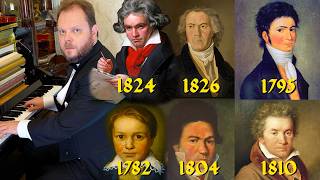 Evolution of Beethoven From 11 to 55 Years Old [upl. by Utta]