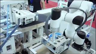 DOBOT CR Series cobots applied to textile processing industry [upl. by Idnic]