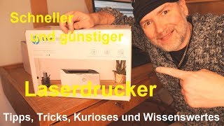 Schneller und günstiger sw Laserdrucker 107a Erster Eindruck und Installation Review deutsch 107w [upl. by Deuno]