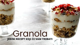 Domaća granola  Najbolji i najlakši recept [upl. by Arolf357]