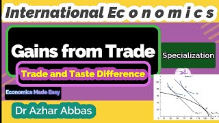 Gains from Trade  Exchange amp Specialization  Trade and Taste Differences  Basis for Trade [upl. by Aitsirt]