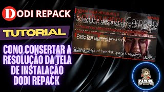 🔴COMO CONSERTAR RESOLUÇÃO TELA INSTALAÇÃO DODI REPACK 🔴 [upl. by Eiuqcaj168]