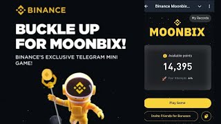 MOONBIX TELEGRAM GAME BY BINANCE DONquotT MISS THIS [upl. by Kilgore]