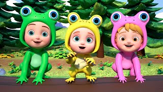 Five Little Speckled Frogs  GoBooBoo Nursery Rhymes amp Kids Songs [upl. by Furlani]