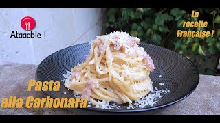 Spaghetti alla Carbonara La recette Française [upl. by Leak]