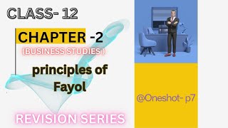 Fayol’s principle  class12 business studies  ch2 principle of management revision series Day 5 [upl. by Nnoryt491]