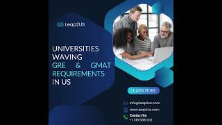 Graduate Programs Without GRE and GMAT Requirements in Top US Universities I LEAP2US [upl. by Vasili]