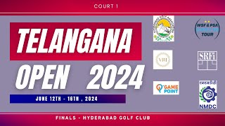 Finals  Court 1 Telangana Open 2024 [upl. by Nivlek531]