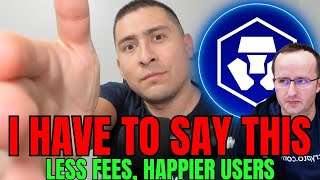 HIGH Cryptocom FEES CRONOS MUST WATCH [upl. by Norita]