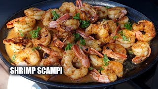 Shrimp Scampi On The Blackstone Griddle [upl. by Syst]