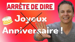 10 Façons de Souhaiter un Joyeux Anniversaire en Français [upl. by Aicirtak]