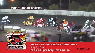 NARC SPRINT CARS  PETALUMA SPEEDWAY  JULY 8 2023 [upl. by Laira732]