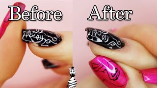 Quick and EASY Way to Fix a Chipped Nail Enhancement  Acrylic or Hard Gel [upl. by Jeavons]