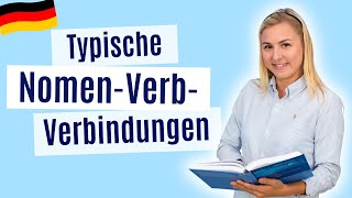 Deutsch lernen B2C1 NomenVerbVerbindungen  Funktionsverbgefüge [upl. by Anitselec]