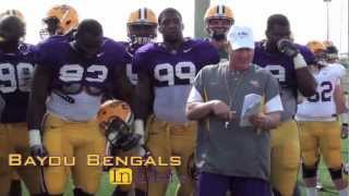 LSU Big Cat Drill March 15 2012 Raw Video [upl. by Eedak]