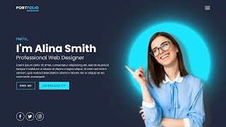 How to Make Responsive Portfolio Website in Html CSS amp Javascript [upl. by Zinn]