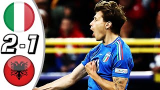 Italy vs Albania 21 Highlights Goals  UEFA EURO 2024  fastest goal in euro [upl. by Lednyk893]