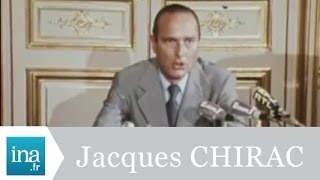 Jacques Chirac démission du 1er Ministre en 1976  Archive INA [upl. by Lorrimor952]