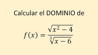 Cálculo del dominio de una función racional con radicales Ejemplo 21 [upl. by Walt]