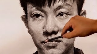 Portrait Drawing in Pencil  Timelapse [upl. by Pennebaker]