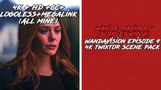 Wanda Maximoff Scarlet Witch WandaVision Episode 9 Twixtor  HD  Logoless  CC mega in comments [upl. by Mehcanem]