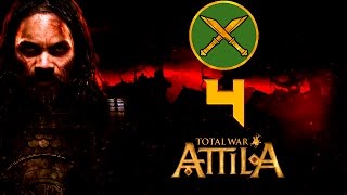 Total War Attila  Sasi 4  Wojna z Longobardami Gameplay PL [upl. by Inimak465]