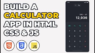 Build a Calculator App in HTML CSS amp JavaScript 2022 [upl. by Mckinney]